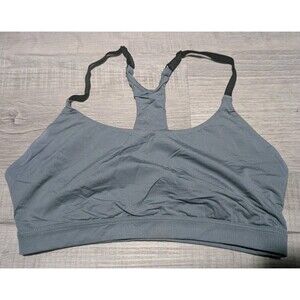 MeUndies MoveMe Wireless Racerback Bralette Bra Sz Medium Blue Gray